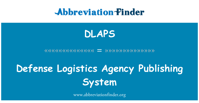 DLAPS: Defense Logistics Agency kirjastamise süsteemi