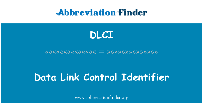 DLCI: Done ki lye kontwòl Identifiant