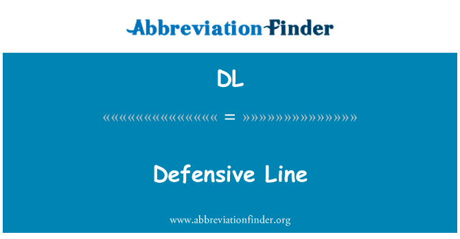 DL: Defensive linje