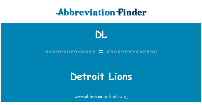 DL: Detroit Lions
