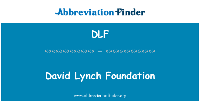 DLF: David 린치 재단