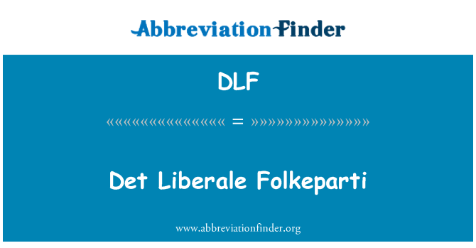 DLF: Det Liberale Folkeparti