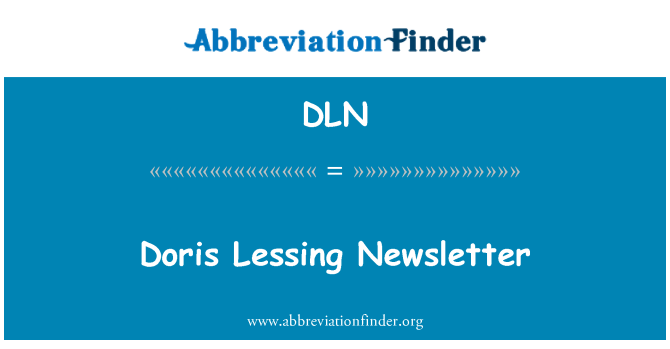 DLN: Doris Lessing Newsletter