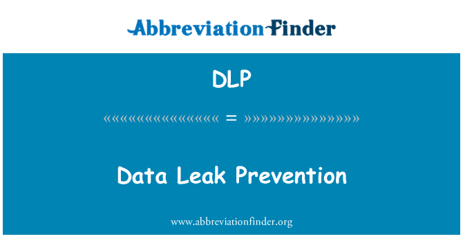 DLP: Data lækage forebyggelse