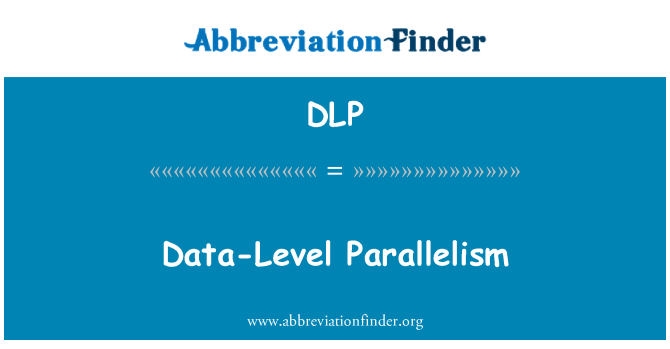 DLP: Ravni podatkov vzporednosti