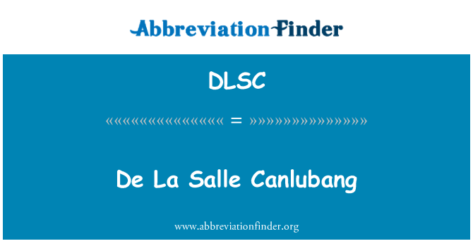 DLSC: 드 라 셀 리 Canlubang