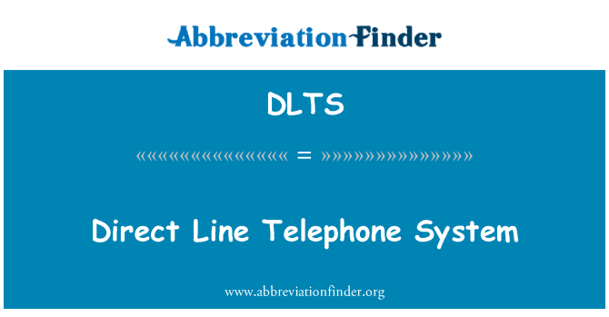 DLTS: Sistèm telefòn liy dirèk