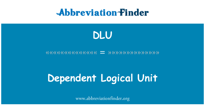 DLU: Unidad lógica dependiente
