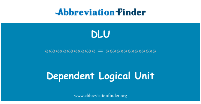 DLU: 従属論理ユニット