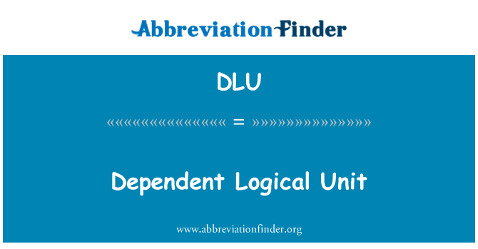 DLU: Dipendenti unità logica