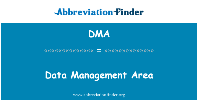 DMA: Bidang pengurusan data