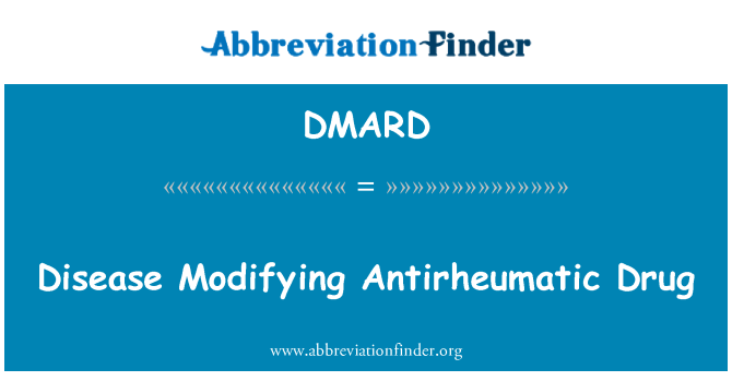 DMARD: Ziekte Antirheumatic Drug wijzigen