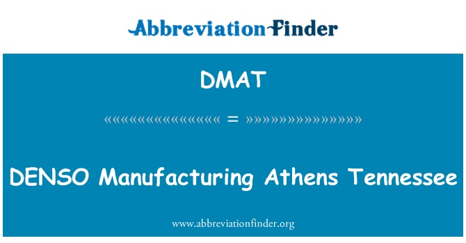 DMAT: Dell manufaktur Athena Tennessee