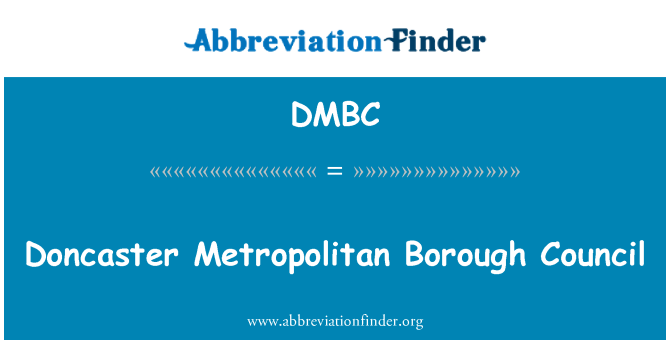 DMBC: Kunsill Metropolitan Borough Doncaster