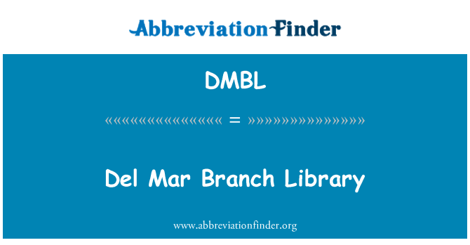 DMBL: Del Mar oddział biblioteki