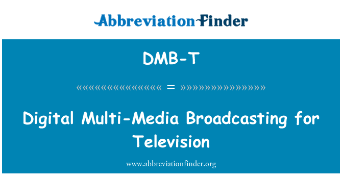 DMB-T: A televíziós műsorszórás digitális multimédia