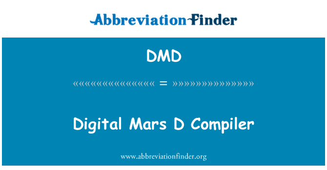 DMD: Digital Mars D Compiler