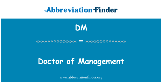 DM: Doktè nan administrasyon