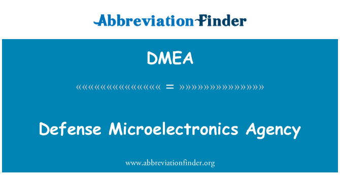 DMEA: Agencja Obrony mikroelektroniki