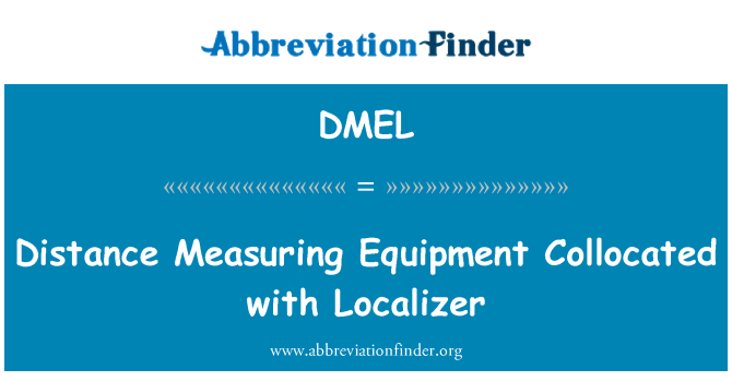 DMEL: Alat pengukuran jarak Collocated dengan Localizer