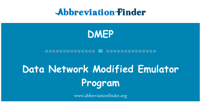 DMEP: Data Network modifierade Emulator Program