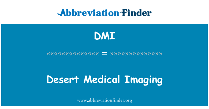 DMI: Desert medicinskega slikanja