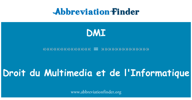DMI: Дізнатися про du мультимедіа і де l'Informatique