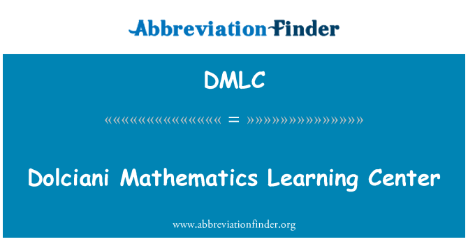 DMLC: Dolciani matematik Apprentissage sant