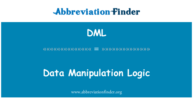 DML: Loġika tal-manipulazzjoni tad-data