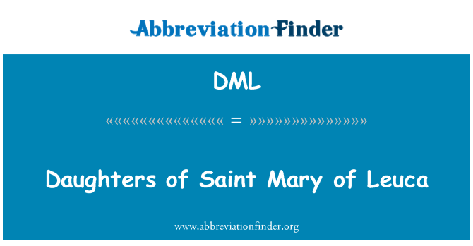 DML: Filles de Santa Maria de Leuca