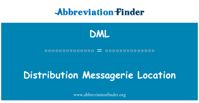 DML: Distribució Messagerie localització