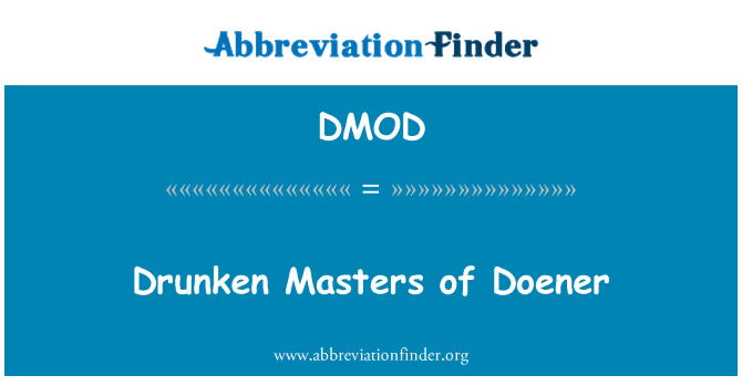 DMOD: บัณฑิต Doener ขี้เมา