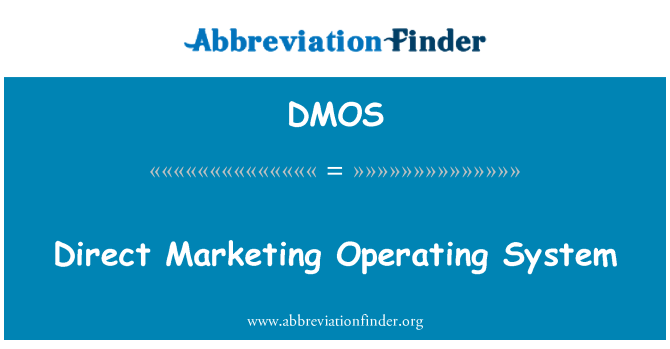DMOS: Dirett tas-sistema operattiva tal-Marketing