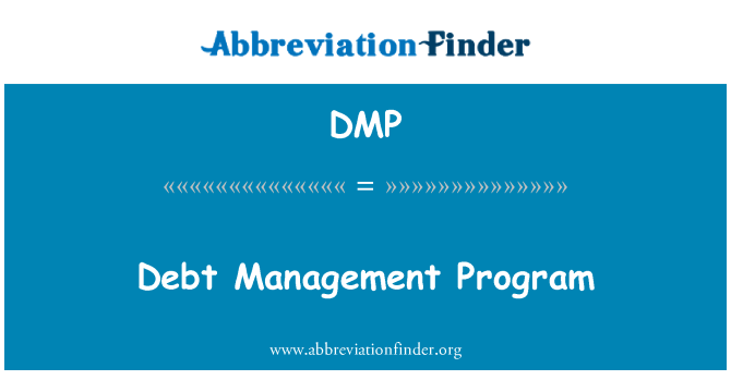 DMP: Il-programm ta ' ġestjoni tad-dejn