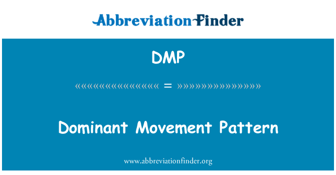 DMP: รูปแบบการเคลื่อนไหวที่โดดเด่น