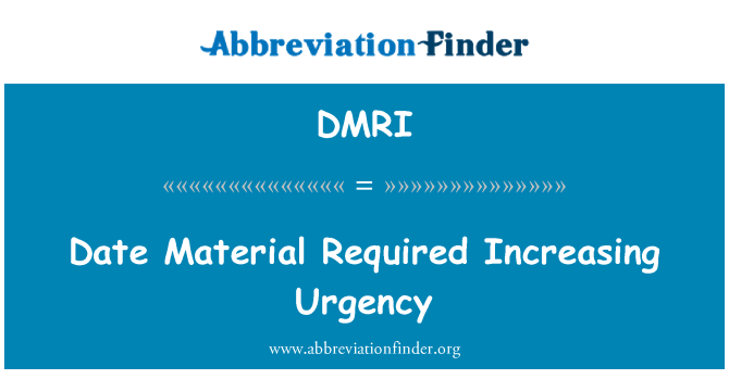 DMRI: Дата матеріалу потрібно збільшення терміновості