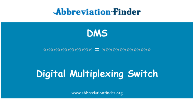 DMS: Digital Multiplexing Switch