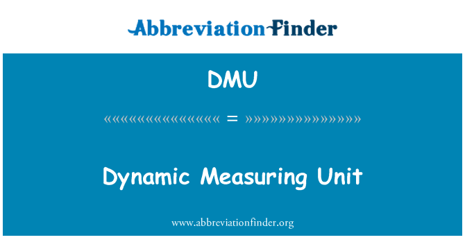DMU: Dynaaminen mittayksikkö