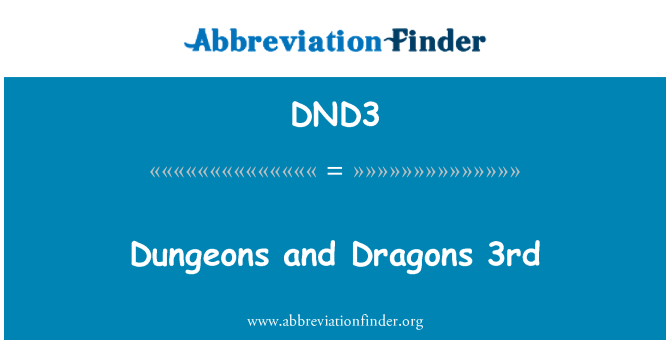 DND3: Dungeons & Dragons 3