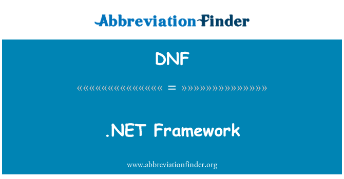 DNF: .NET framework