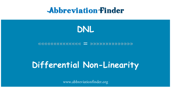 DNL: Différentielle ki pa-Linéarité