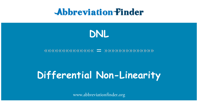 DNL: Pembezaan bebas-Linearity