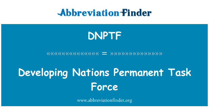 DNPTF: Utveckla nationernas Permanent arbetsgrupp
