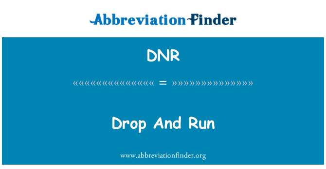 DNR: Drop og køre
