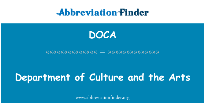 DOCA: Oddělení kultury a umění