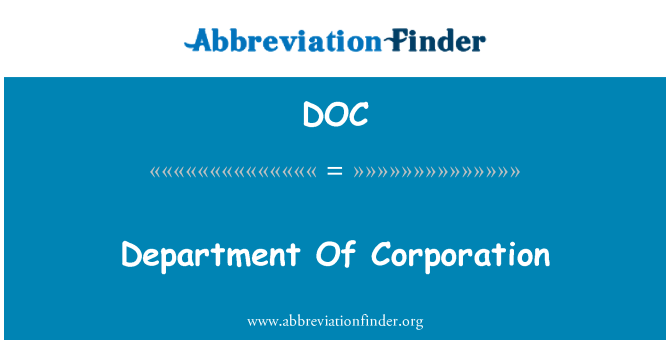 DOC: Departamenta Corporation