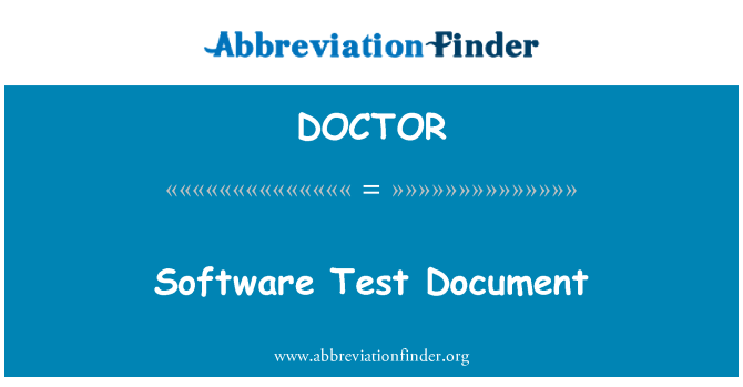 DOCTOR: Tarkvara Test dokument