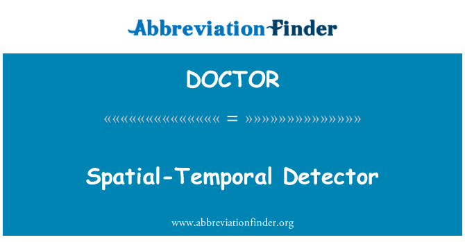 DOCTOR: Detector spazjali-temporali