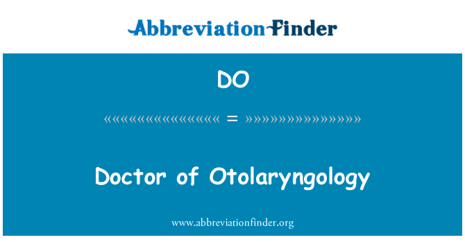 DO: Zdravnik Otolaryngology