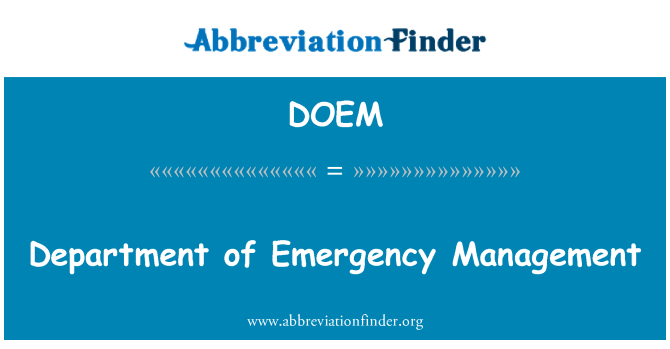 DOEM: L-amministrazzjoni tad-Dipartiment tal-emerġenza